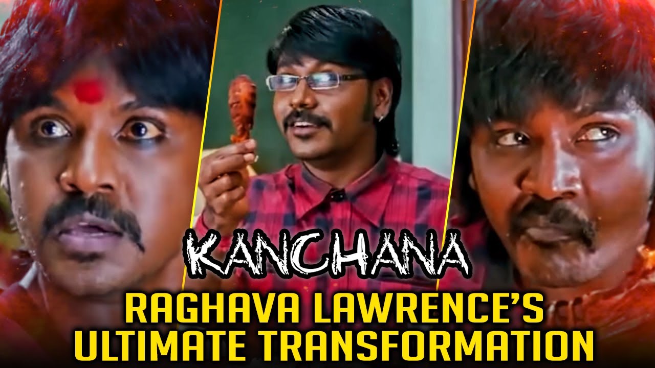 Kanchana Hindi Horror Comedy Scene 😂 | Raghava Lawrence | Kovai Sarala | Full Movie on Goldmines