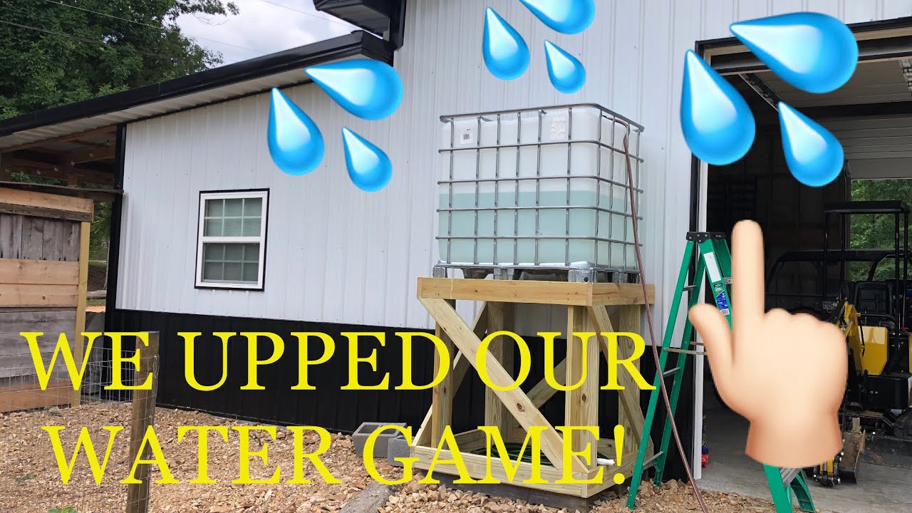 BUILDING A WATER TANK STAND.