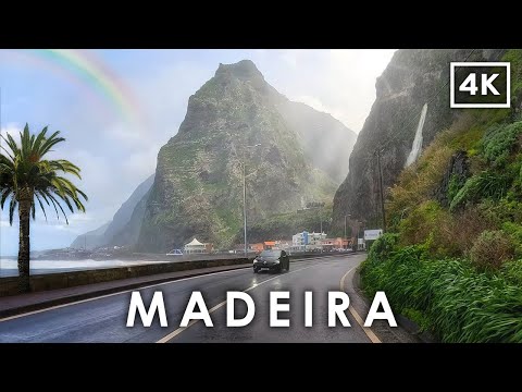 Entdecke MADEIRA 🇵🇹 | Die Insel der Regenbögen und Wasserfälle | 4K Panorama-Fahrt in Portugal