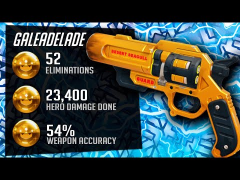 Gale Human Aimbot - McCree gameplay! 52 elims! [ Overwatch Season 30 Top 500 ]