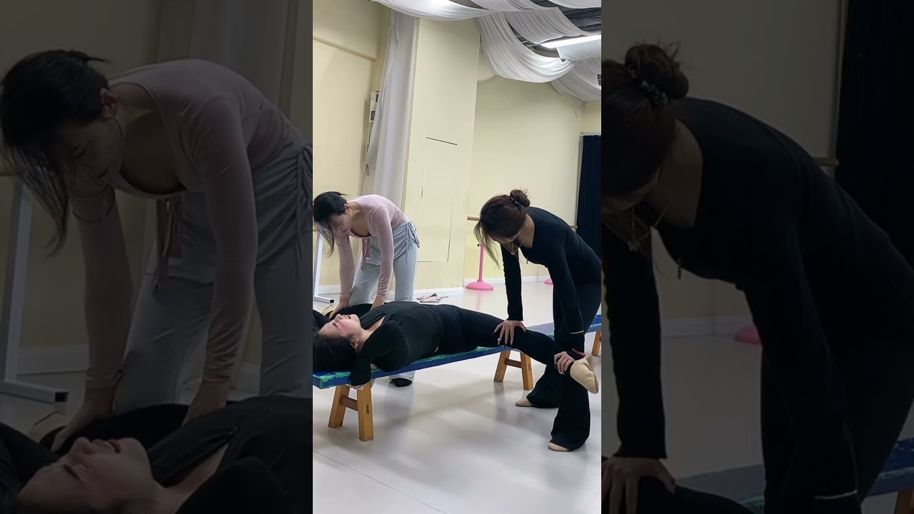 【激痛】女性バレエダンサー：強制開脚――痛みに泣き叫ぶ