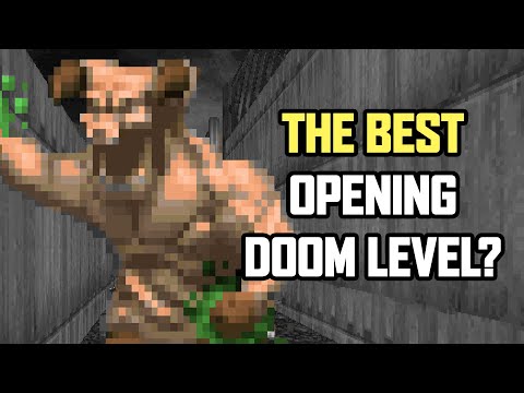 Exploring Doom 2's No Rest For The Living - The Earth Base (Map 1)