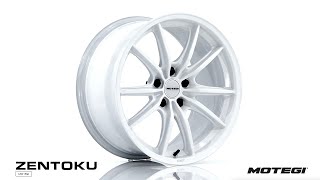 18" Motegi Racing MR162 Zentoku (USA Warehouse) Gloss White Alloy Wheels