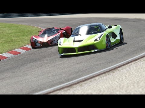 Ferrari LaFerrari vs Ferrari F80 Concept at Nordschleife