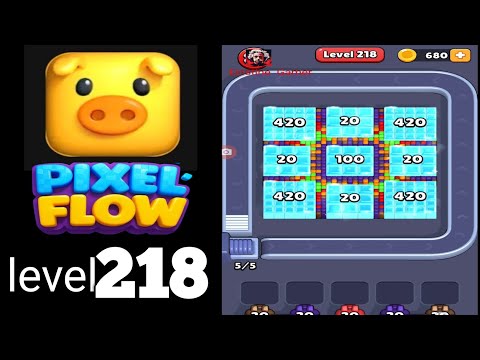 Pixel Flow Level 218 Walkthrough