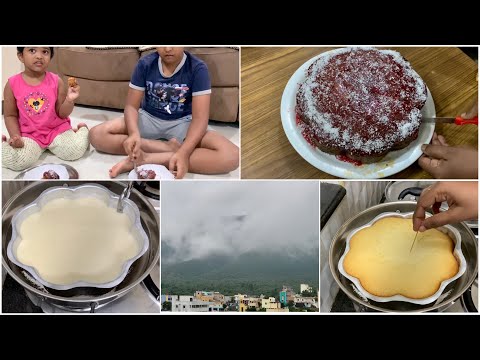 Evening vlog/Easy cake recipe /HONEY cake/beautiful weather/Telugu vlogs