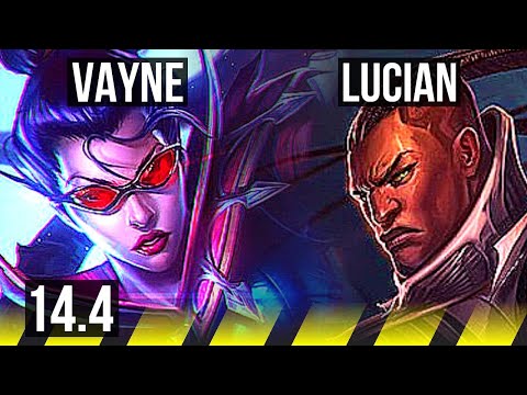 VAYNE & Zilean vs LUCIAN & Milio (ADC) | Rank 11 Vayne | TR Challenger | 14.4