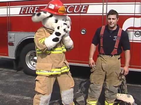 Fire Fighter Gear with Sparky the Fire Dog