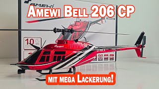 Der neue Amewi RC Helikopter Bell 206 CP mit einer mega Lackierung - mit versteckter Notausfunktion
