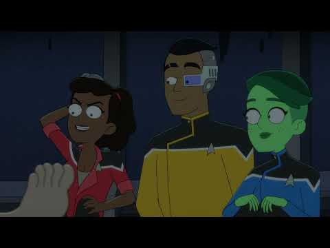 Star Trek Lower Decks Season 4. Episode 8. . Stuck in a Elevator and having a good time!
