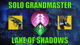 Solo Lake of Shadows Grandmaster (No Boss Cheese) - Prismatic Hunter (Platinum, 19:05) [Destiny 2]