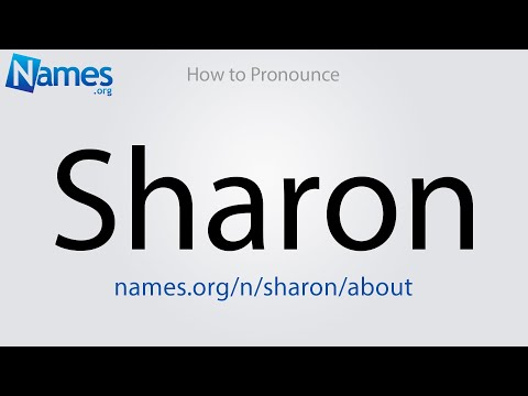 How to Pronounce Sharon