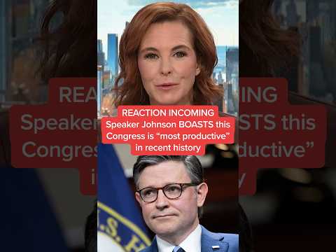 REACTION INCOMING: Speaker Johnson BOASTS this Congress is 'most productive' in recent history