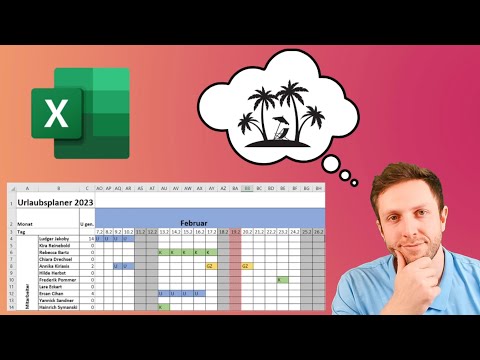 So erstellst du einen URLAUBSPLANER in Excel