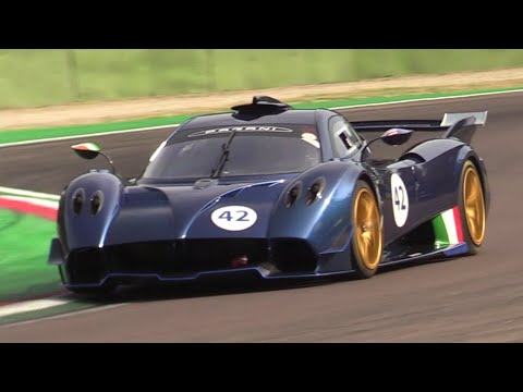 Pagani Huayra R SCREAMING V12 Engine in Action at Imola Circuit- Best Sounding Car in the World?