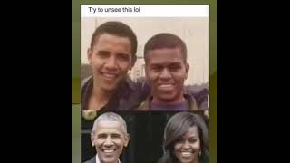 Barack and Michael Obama