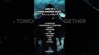 Download lagu 2025 MAMA Line-Up Revealed! 😱 Chapter 1 & 2 #aespa #txt #treasure #gdragon #mama2025  #hellorbuddy mp3