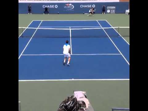 Marsel Ilhan - Alexander Zverev (Us Open 2014) A Great Point 2