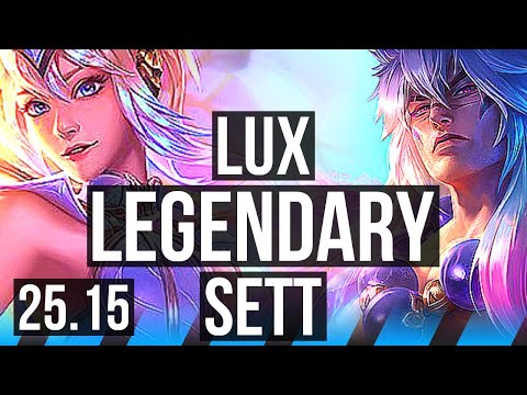 LUX vs SETT (MID) | 8/0/2, Legendary | KR Master | 25.15