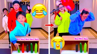 Family Games | Vegetable Touch Challenge! Who guesses more accurately? #funny #partygame #challenge