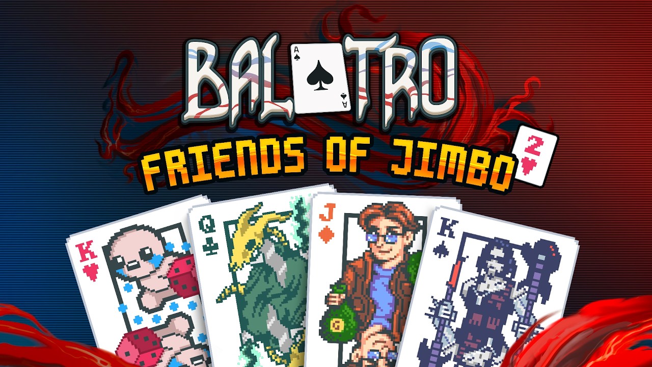 Balatro добавляет новые спины карт из Stardew Valley, Cyberpunk 2077, Slay 1 Balatro - Friends of Jimbo (Pack 2) | Reveal Trailer - YouTube