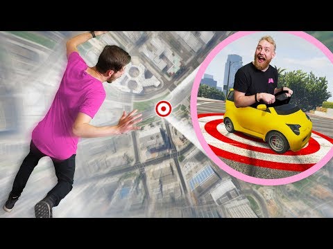 SkyDive Onto The SMART CAR Challenge! | GTA5 Video