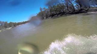 preview picture of video 'GoPro Skurfing - Murray River VIC'