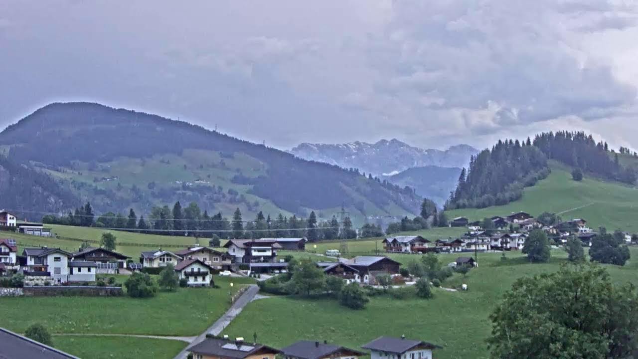 Live webcam view of Embach Village & Alpine Valley View