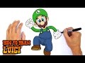 How To Draw Luigi Mario Bros