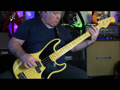 Jamming to YT on Cool Guitars ep 08: Fender 60th Anniv P Bass feat. a @MusicJamTracks jam track.