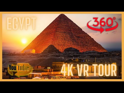 🕌🐫🌄 Egito 🇪🇬 experimente um tour de vídeo 360º 4K VR 💫