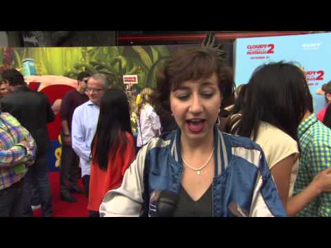 Cloudy with a Chance of Meatballs 2: Kristen Schaal Movie Premiere Interview | ScreenSlam