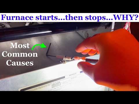 Furnace turns on then turns off after seconds - Common Causes