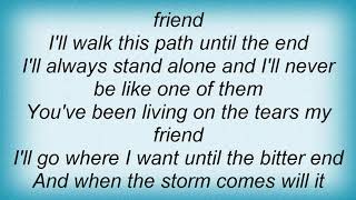 Blood For Blood - When The Storm Comes (I&#39;ll Stand Alone) Lyrics