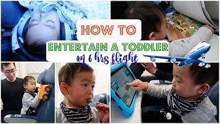HOW TO ENTERTAIN A TODDLER ON 6 HRS FLIGHT | FLYING WITH TODDLER | TIPS & HACKS | Angie Lowis