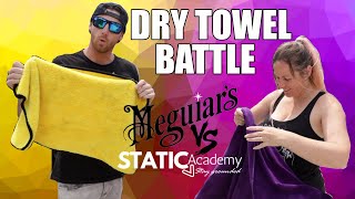 Drying Towel Battle - Meguiars vs Static Academy