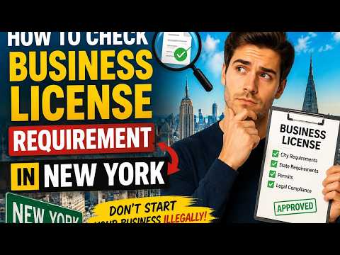 How to check a business license requirement in New York