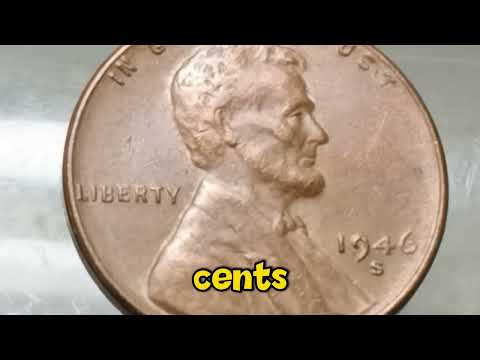 🇺🇸1946S Wheat Penny Value – Rare Lincoln Cent Worth Money?💰#1946WheatPenny #WheatPennyValue