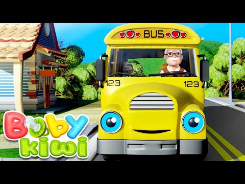 Roțile Autobuzului (Wheels on the Bus în română) Cântece pentru copii | Baby Kiwi 🥝