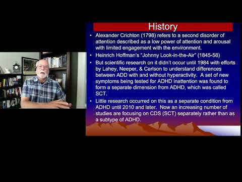 The Other Attention Disorder: Cognitive Disengagement Syndrome (CDS) - Part I:  History & Symptoms