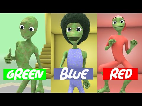 Learn Colors With Funny Alien Dance Dame Tu Cosita & El Taiger Me Kemaste