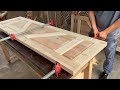 Building A Set Of Wooden Doors To Replace The Broken Iron One. It's A Fantastic Woodworking Project