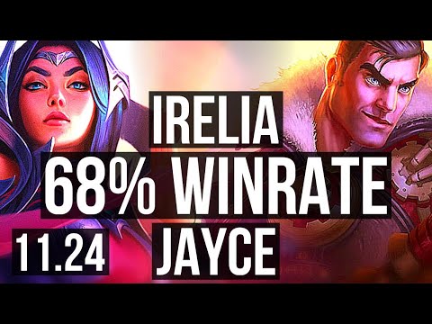 IRELIA vs JAYCE (TOP) | Rank 6 Irelia, 68% winrate, 7 solo kills | KR Challenger | 11.24