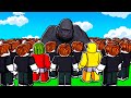100 Players Vs 1 Gorilla