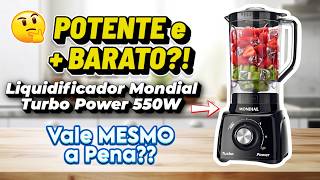 Liquidificador POTENTE menos de R$150?! Resenha Liquidificador Mondial Turbo Power 550W é BOM MESMO?