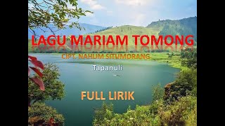 Download lagu Lagu Mariam Tomong | Full lirik Artinya Cipt Nahum Situmorang|K13 Kelas 6 tema 3|Lyrik cek Deskripsi mp3