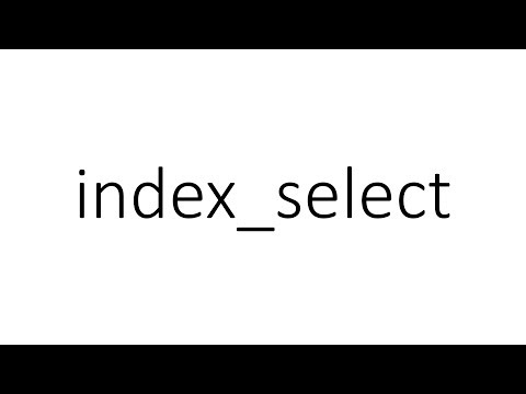 Torch Index_select