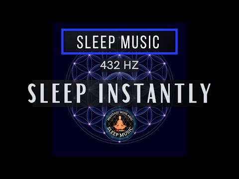 SLEEP INSTANTLY with 432 Hz  ❯ Black Screen Sleep Music with Solfeggio Frequency