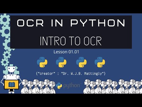 Introduction to OCR (OCR in Python Tutorials 01.01)