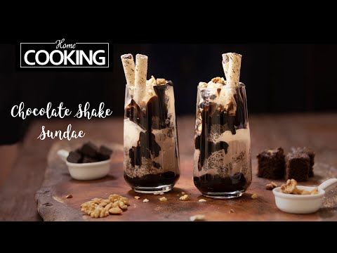 Chocolate Shake Sundae | Easy Dessert Recipes | Ice Cream Sundae | Chocolate Recipes